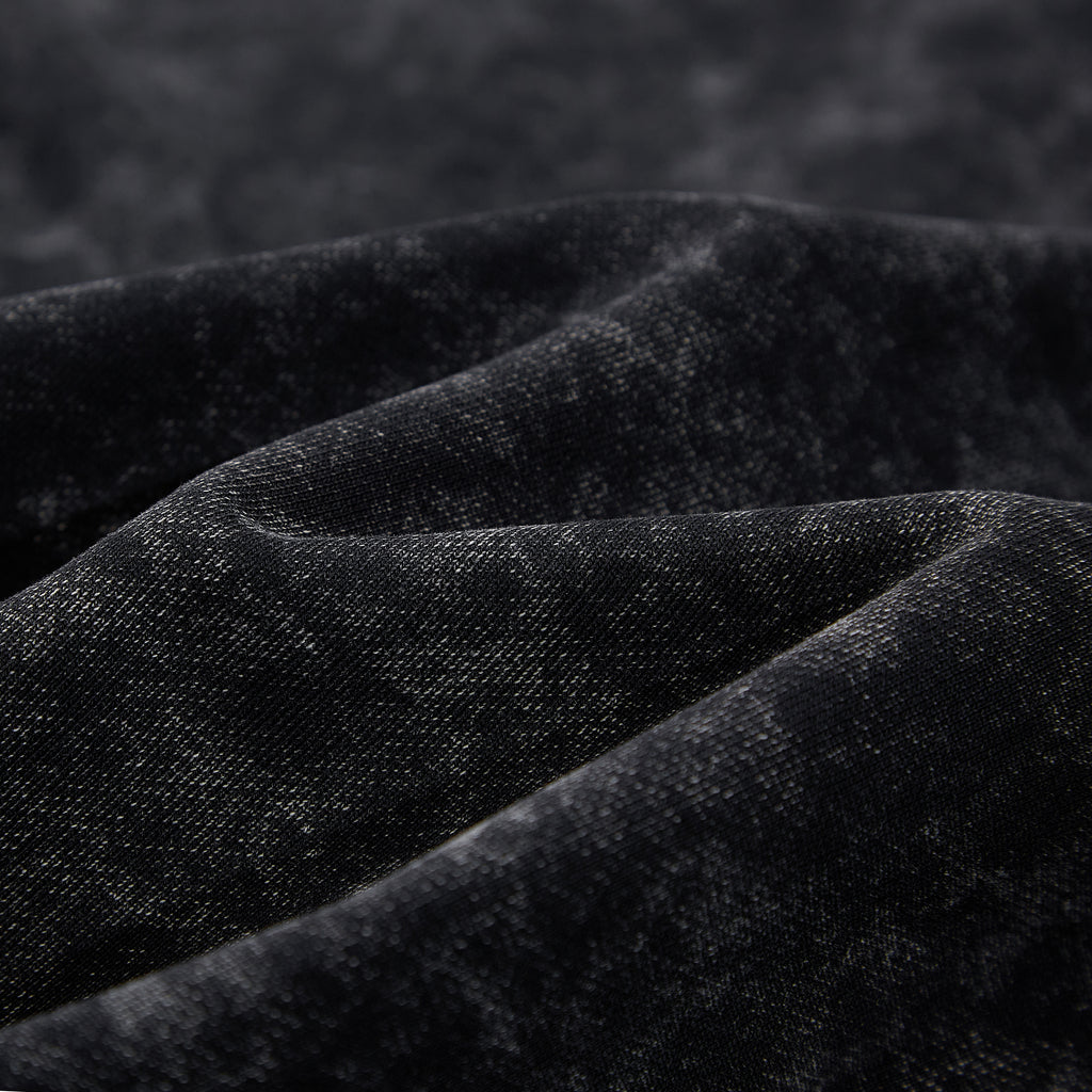 TRIØ7 ARTCORE – Fragment 01 Snow-Wash Zip – Detailansicht 4 | Oversized Washed Hoodie von TRIØ7