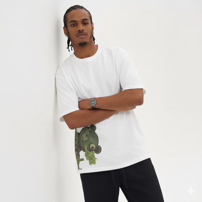 Boxy Tee with art on it