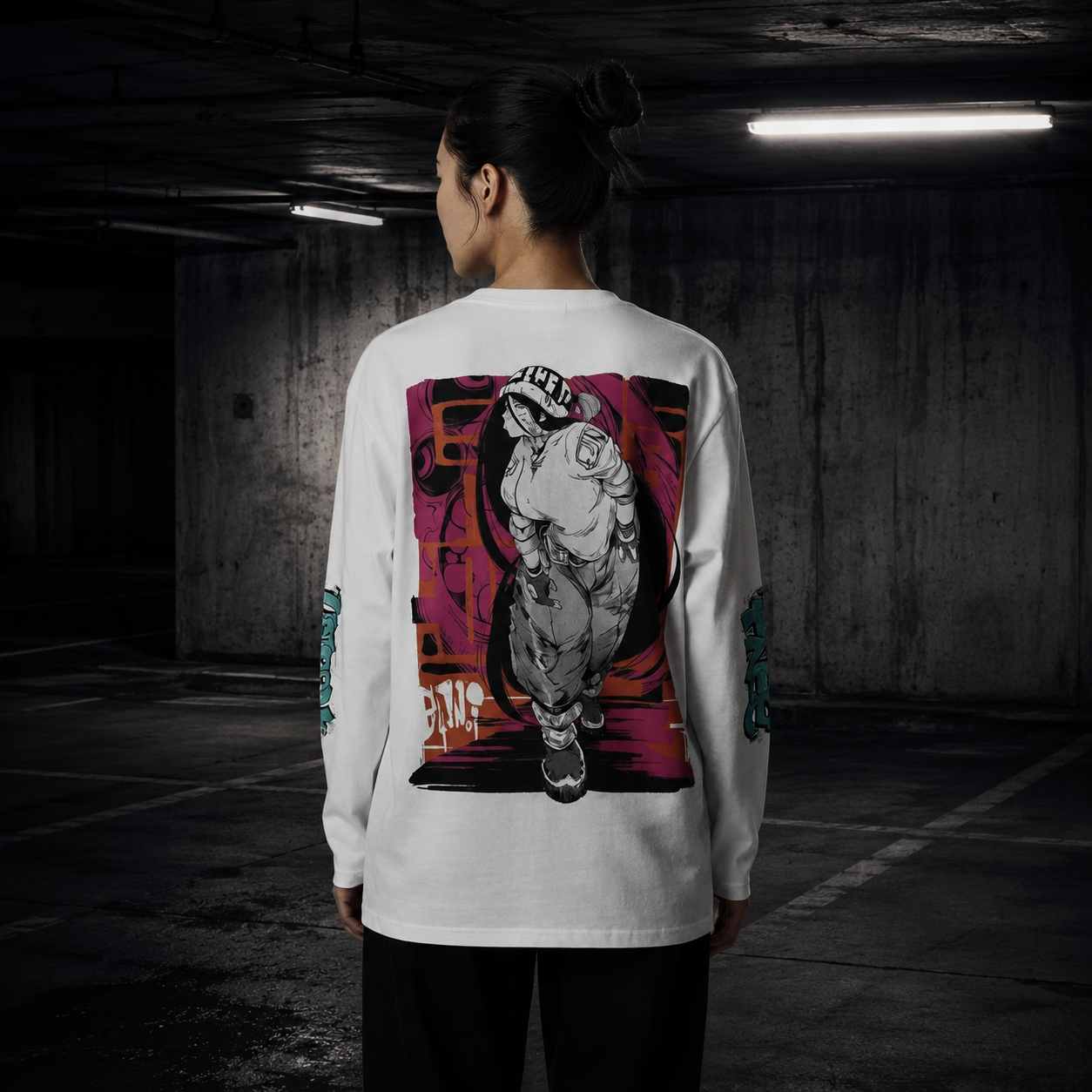 TRIØ7 ESSENTIAL – Premium Longsleeve – Frontansicht | Slim fit Longsleeve von TRIØ7