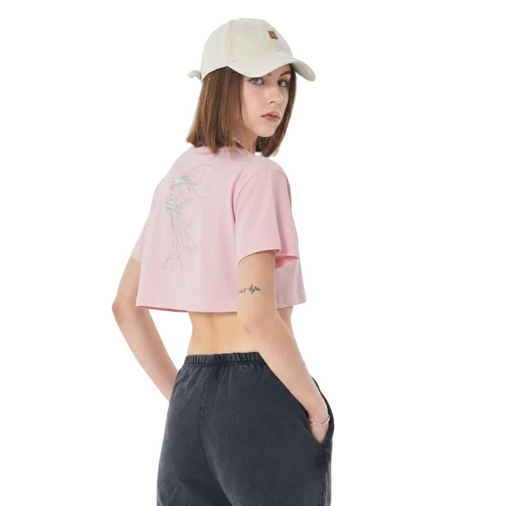 TRIØ7 ARTCORE – Fragment 01 Cropped Tee – Frontansicht 9 | Oversized Loose fit T-Shirt von TRIØ7