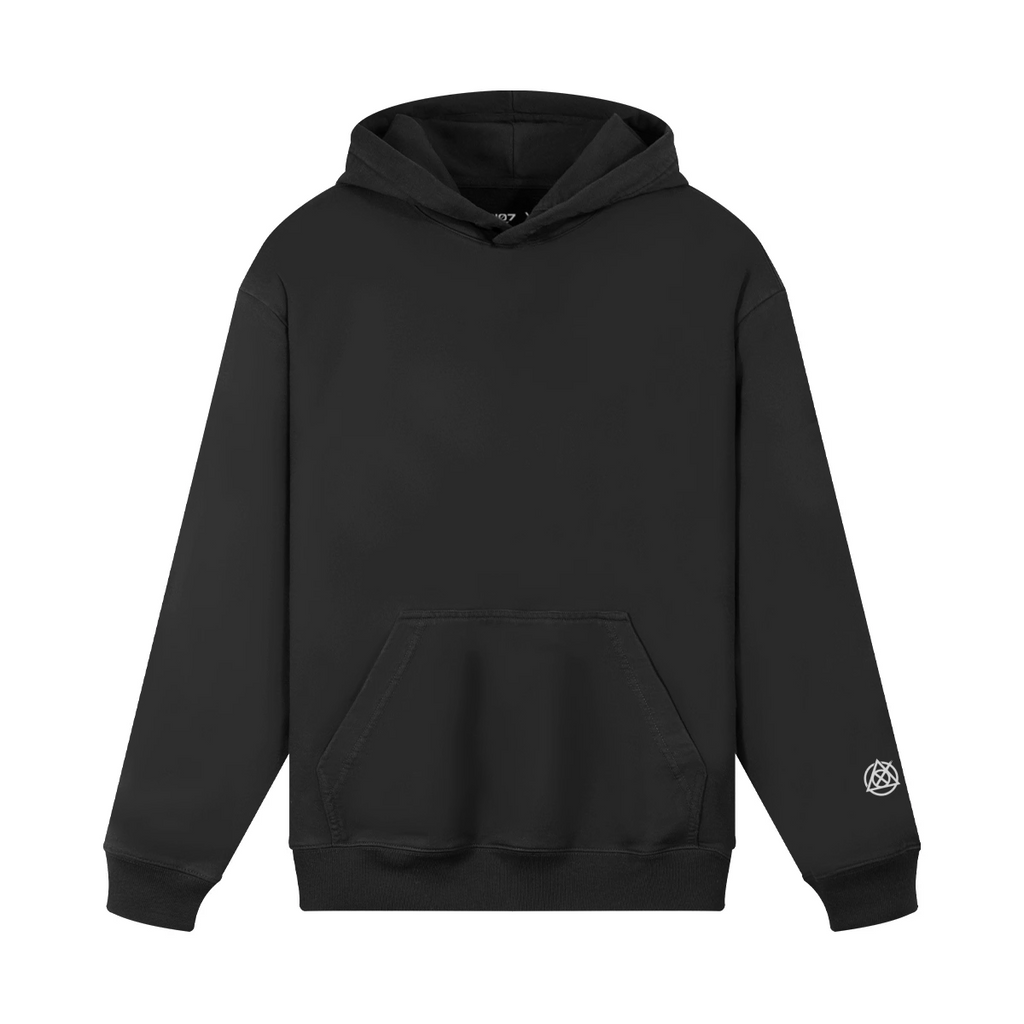 TRIØ7 URBAN – Vintage Wash Hoodie – Frontansicht 3 | Oversized Drawstring Hoodie von TRIØ7