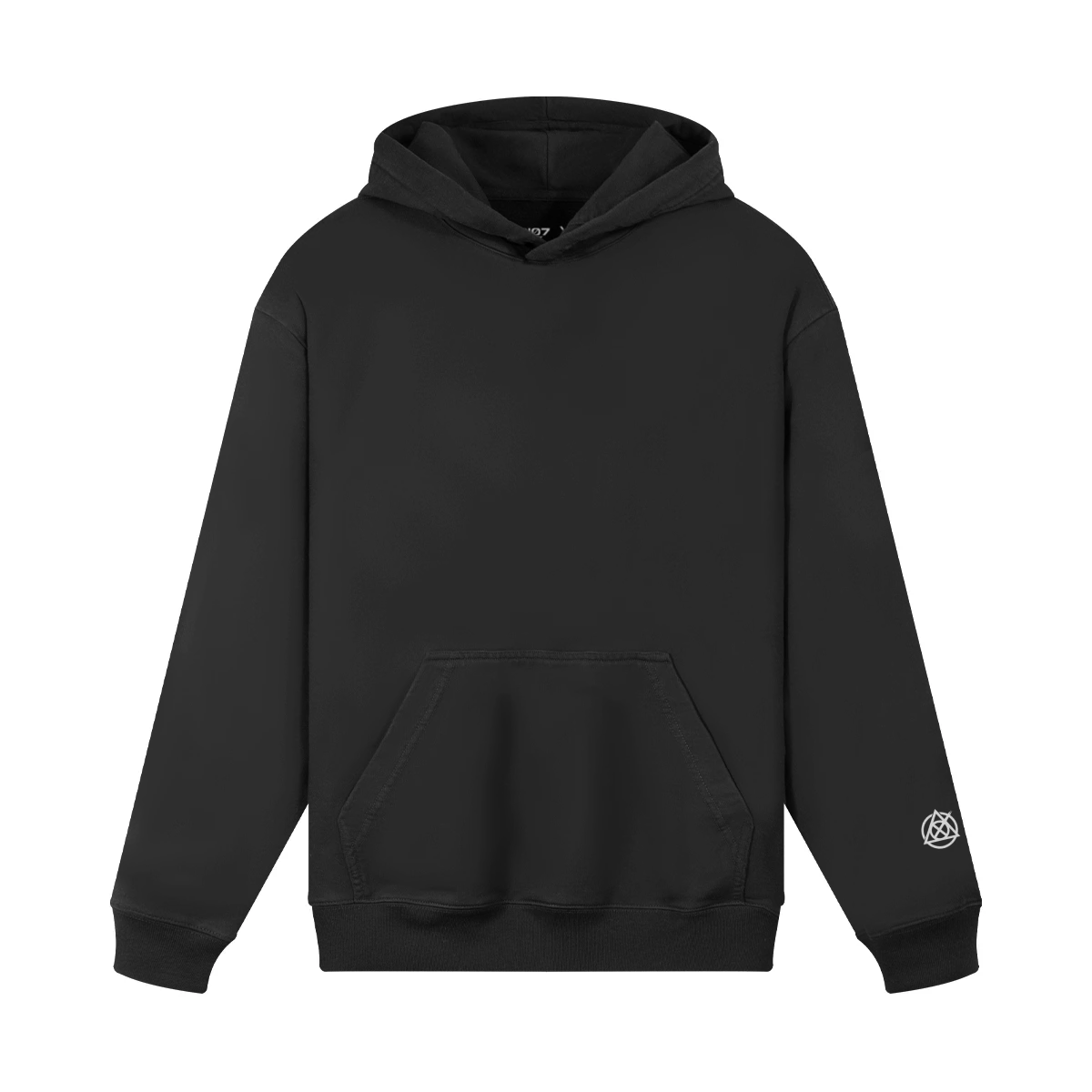 TRIØ7 URBAN – Vintage Wash Hoodie – Frontansicht 3 | Oversized Drawstring Hoodie von TRIØ7