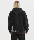 TRIØ7 ARTCORE – Fragment 01 Snow-Wash Zip – Rückansicht | Oversized Washed Hoodie von TRIØ7