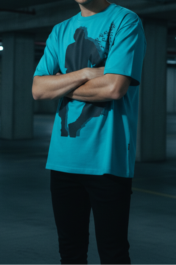 TRIØ7 ESSENTIAL – Heavyweight Oversized Tee 280 – Frontansicht | Oversized Boxy T-Shirt von TRIØ7