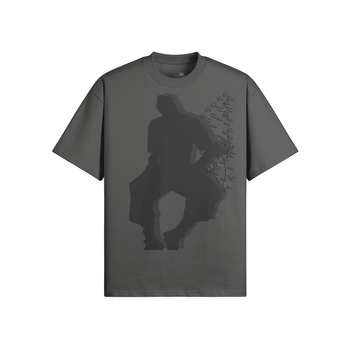 TRIØ7 ESSENTIAL – Heavyweight Oversized Tee 280 – Frontansicht 11 | Oversized Boxy T-Shirt von TRIØ7