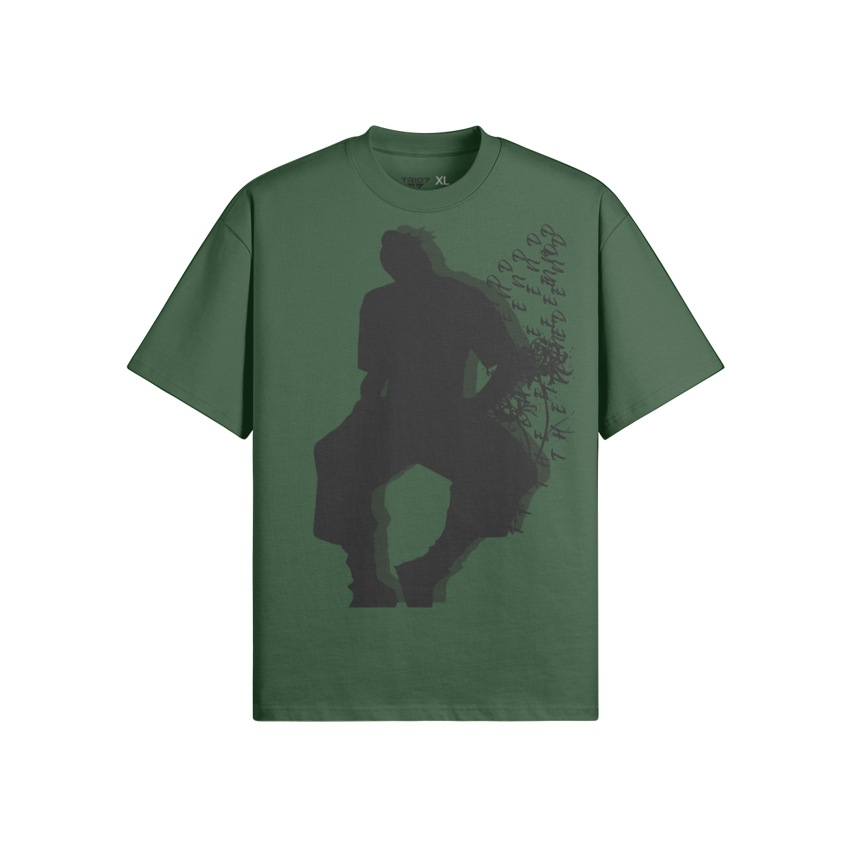 TRIØ7 ESSENTIAL – Heavyweight Oversized Tee 280 – Frontansicht 13 | Oversized Boxy T-Shirt von TRIØ7