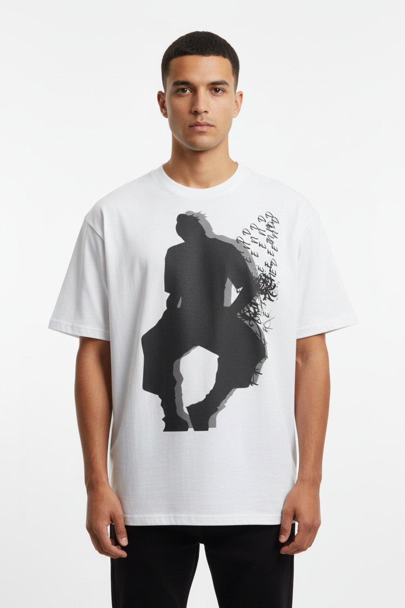 TRIØ7 ESSENTIAL – Heavyweight Oversized Tee 280 – Frontansicht 3 | Oversized Boxy T-Shirt von TRIØ7