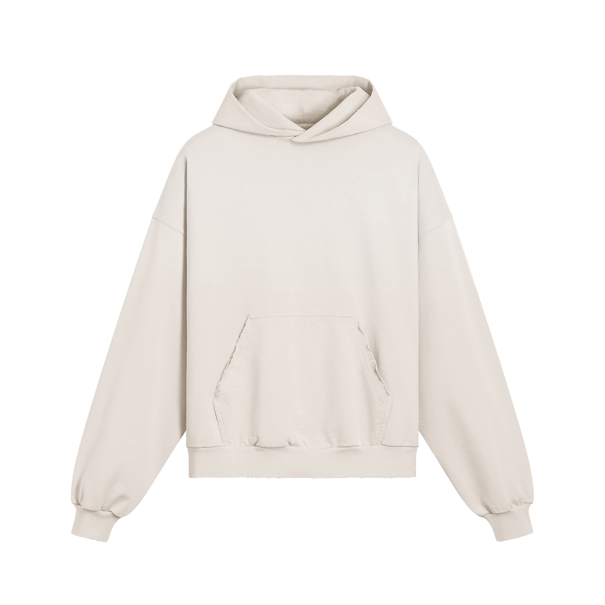 TRIØ7 ARTCORE – Fragment 01 Destroyed Hoodie – Frontansicht 3 | Oversized Faded Hoodie von TRIØ7