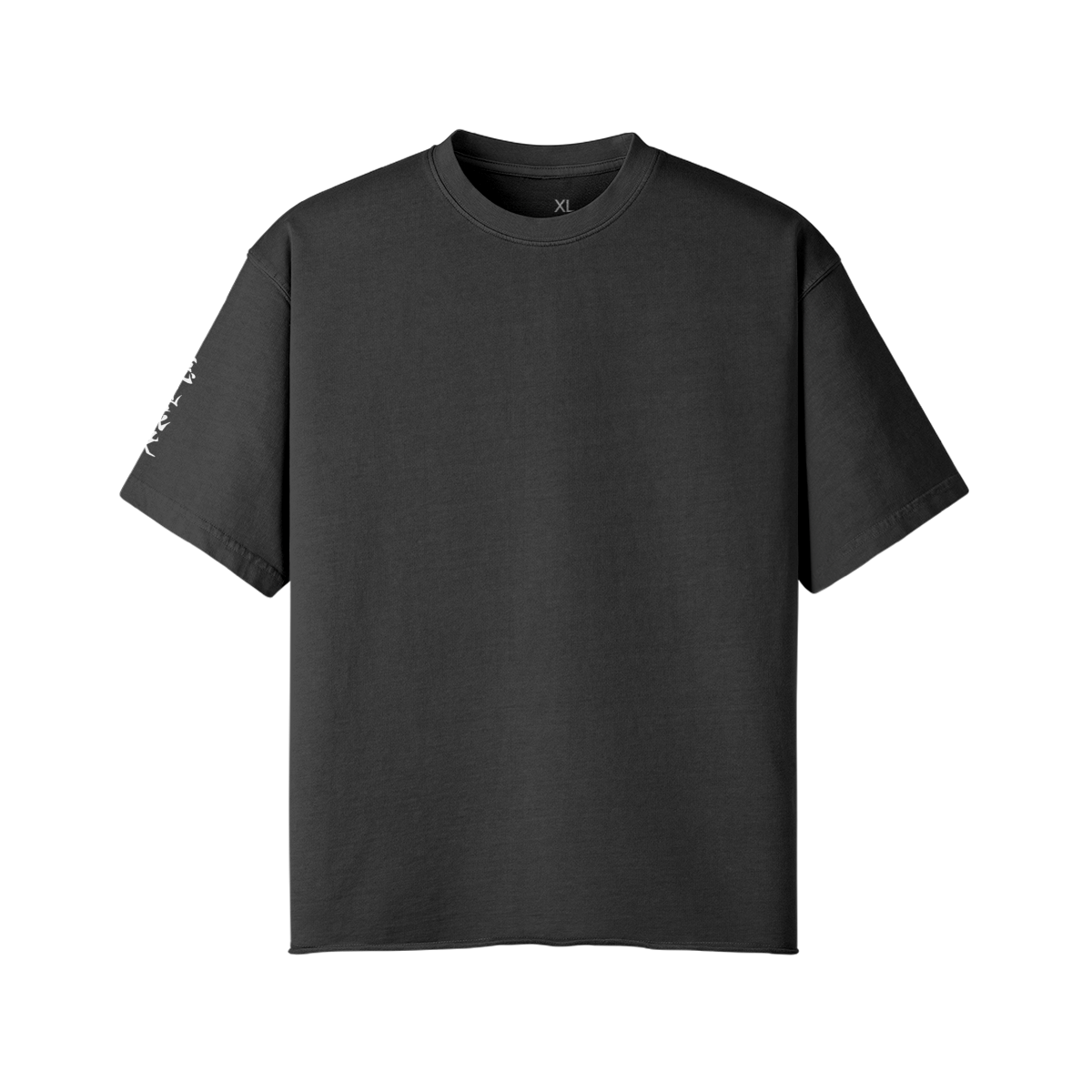 TRIØ7 URBAN – Raw Edge Tee – Frontansicht 3 | Oversized Distressed T-Shirt von TRIØ7