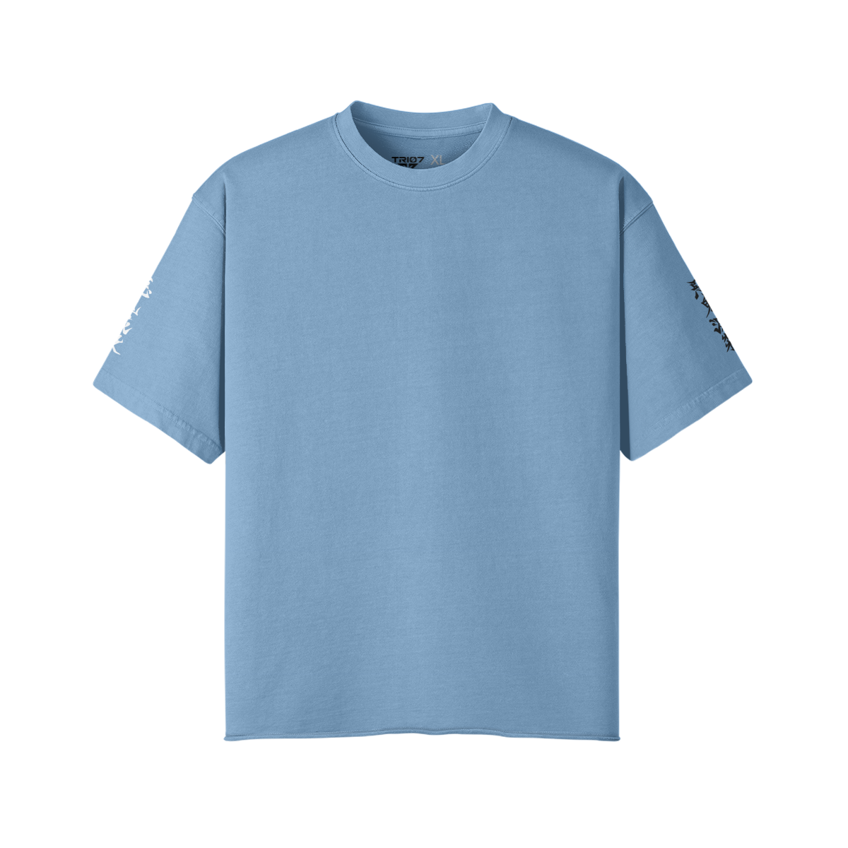 TRIØ7 URBAN – Raw Edge Tee – Frontansicht 9 | Oversized Distressed T-Shirt von TRIØ7