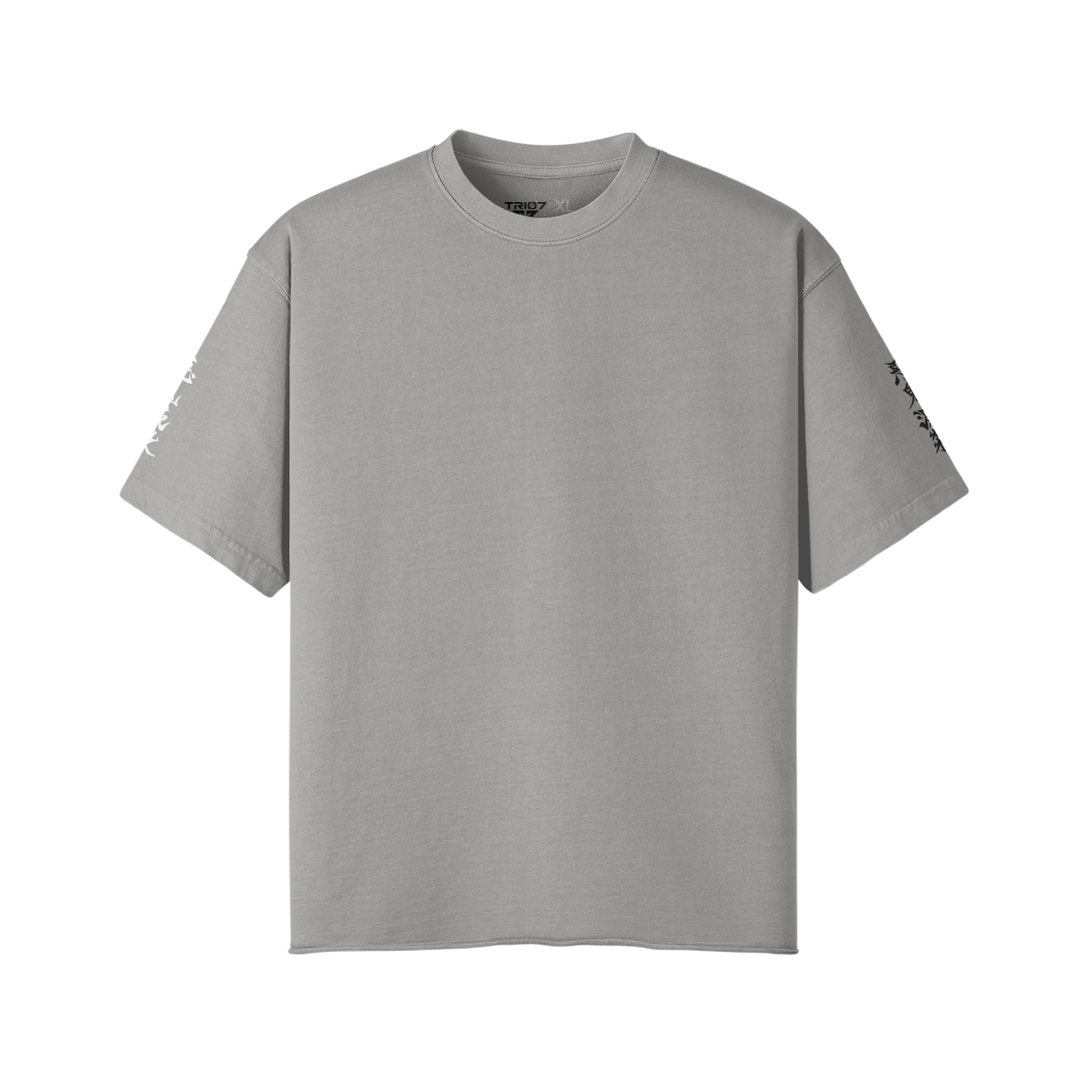 TRIØ7 URBAN – Raw Edge Tee – Frontansicht 2 | Oversized Distressed T-Shirt von TRIØ7