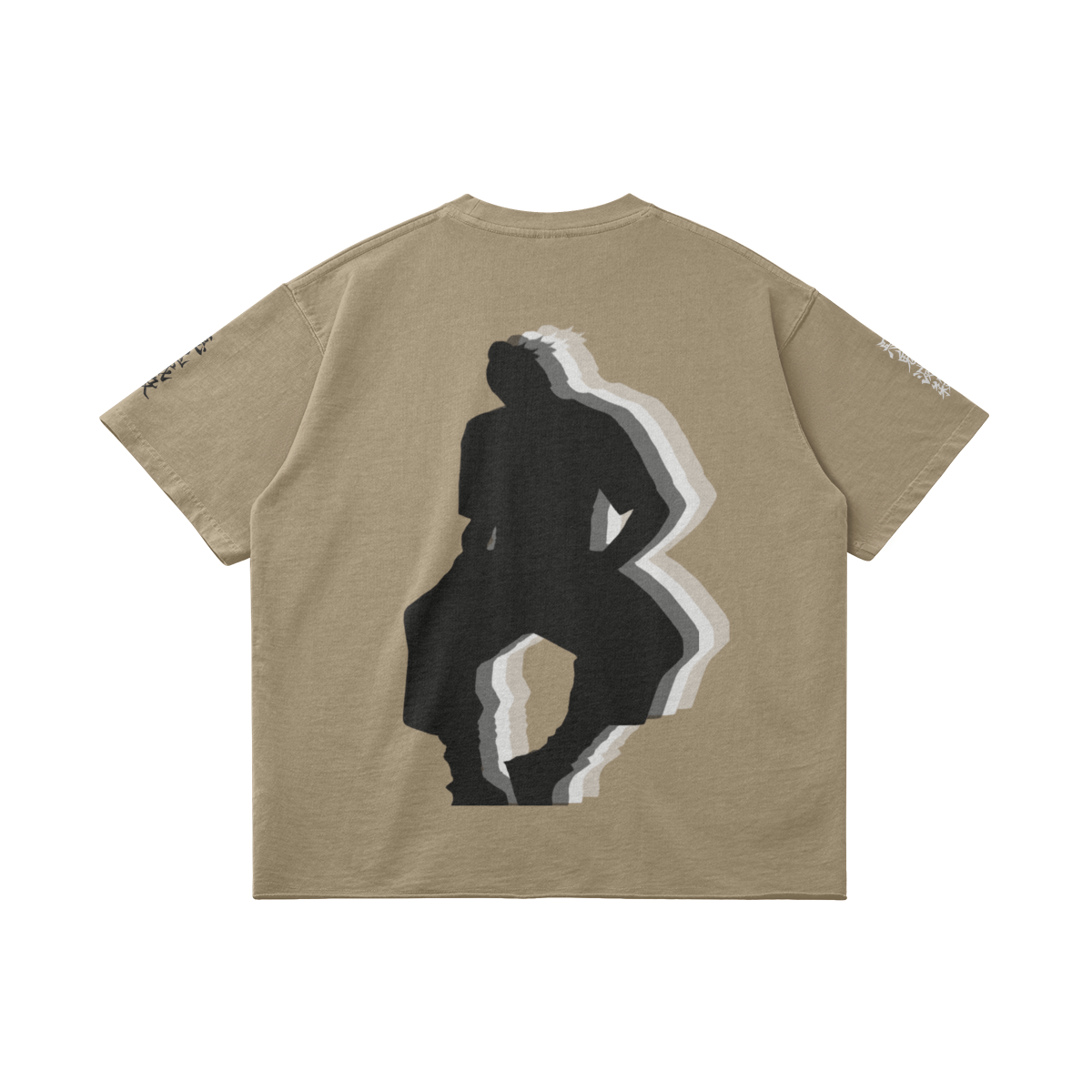 TRIØ7 URBAN – Raw Edge Tee – Rückansicht 13 | Oversized Distressed T-Shirt von TRIØ7