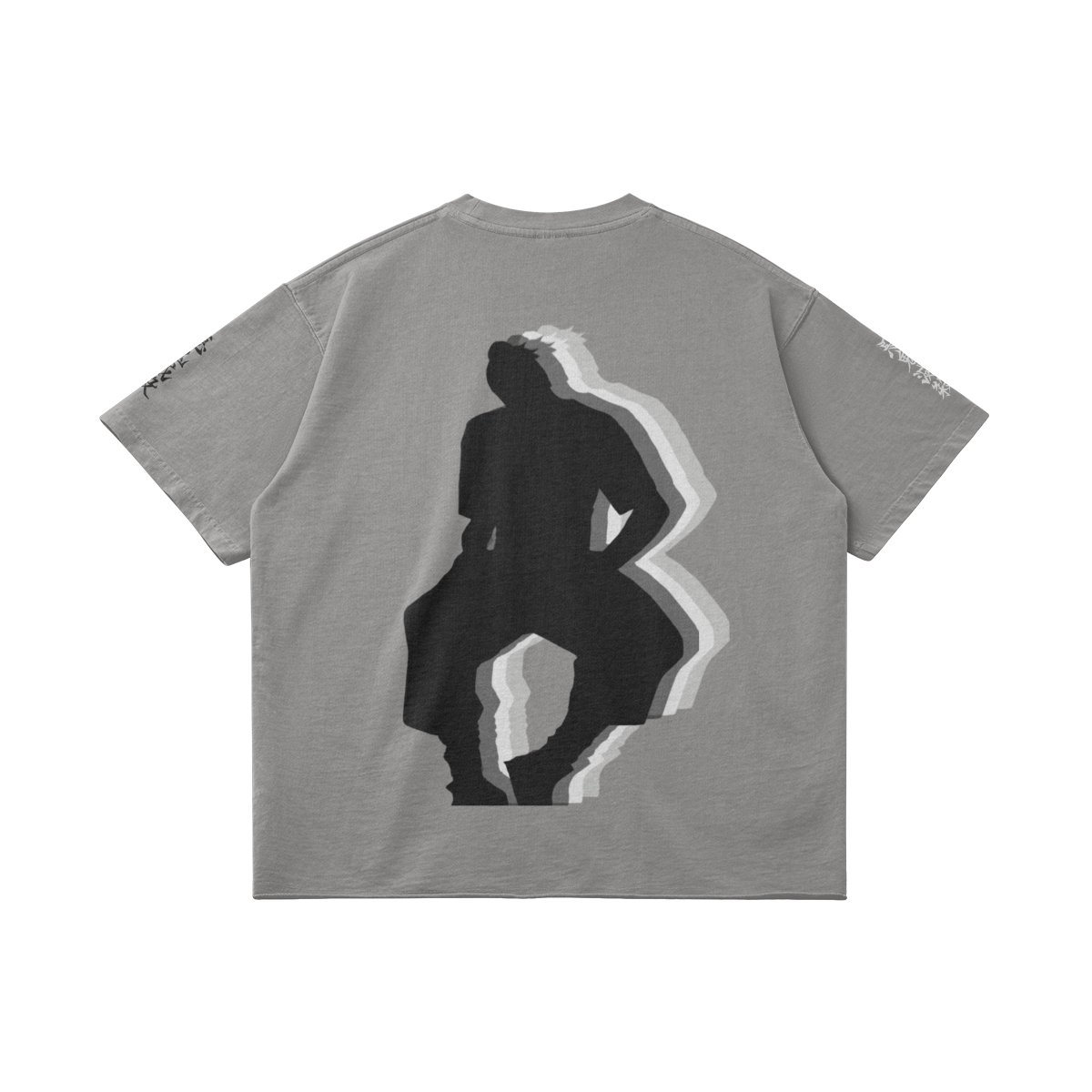 TRIØ7 URBAN – Raw Edge Tee – Rückansicht 14 | Oversized Distressed T-Shirt von TRIØ7