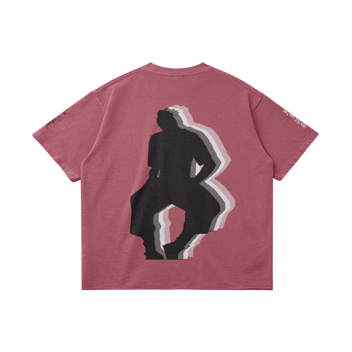 TRIØ7 URBAN – Raw Edge Tee – Rückansicht 10 | Oversized Distressed T-Shirt von TRIØ7