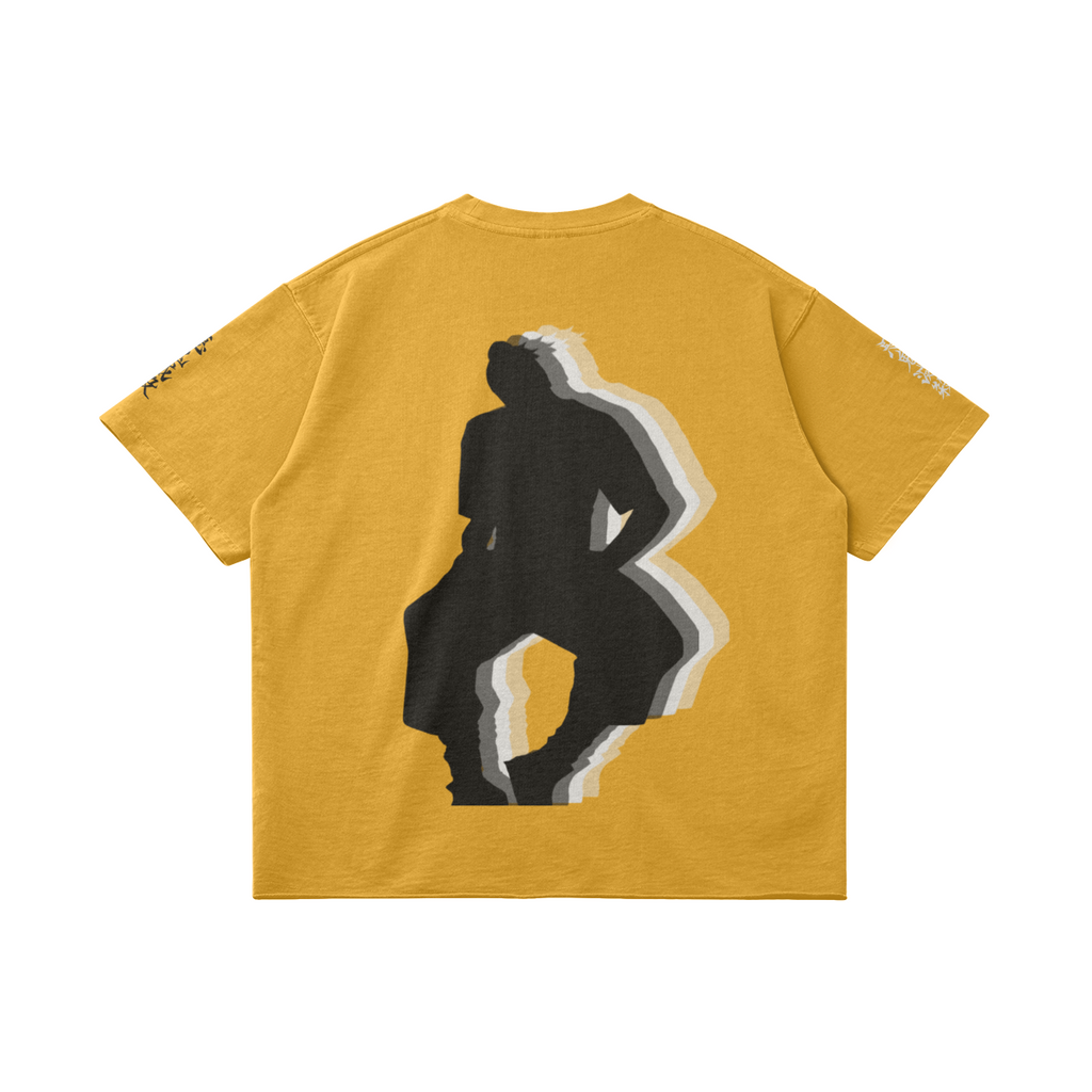TRIØ7 URBAN – Raw Edge Tee – Rückansicht 11 | Oversized Distressed T-Shirt von TRIØ7