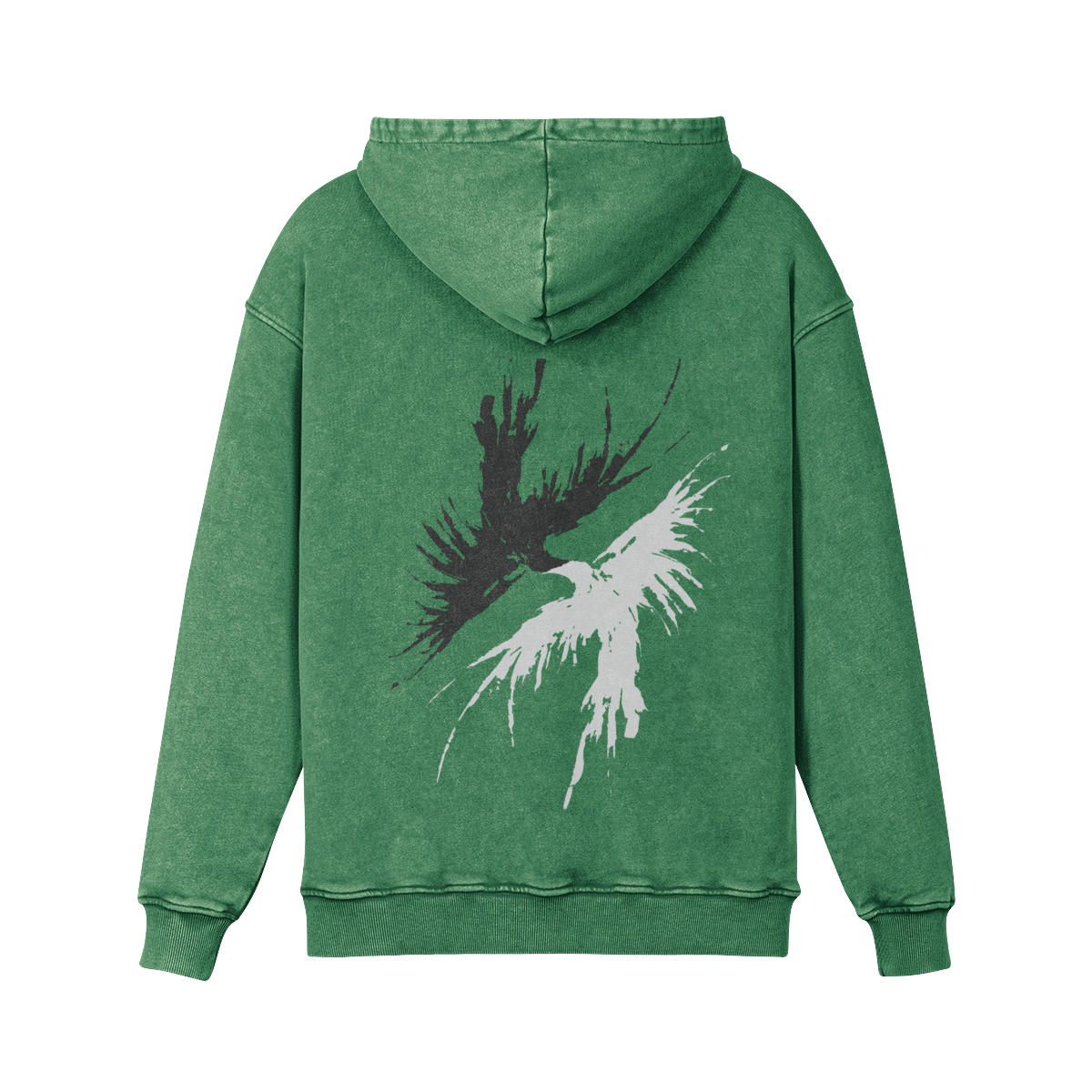 TRIØ7 URBAN – Vintage Oversized Hoodie – Rückansicht 2 | Heavyweight Oversized Hoodie von TRIØ7