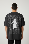 TRIØ7 ARTCORE – Fragment 01 Raw Edge Tee – Rückansicht | Oversized Distressed T-Shirt von TRIØ7