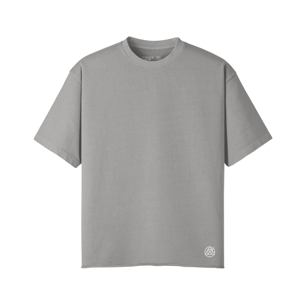 TRIØ7 ARTCORE – Fragment 01 Raw Edge Tee – Frontansicht 7 | Oversized Distressed T-Shirt von TRIØ7