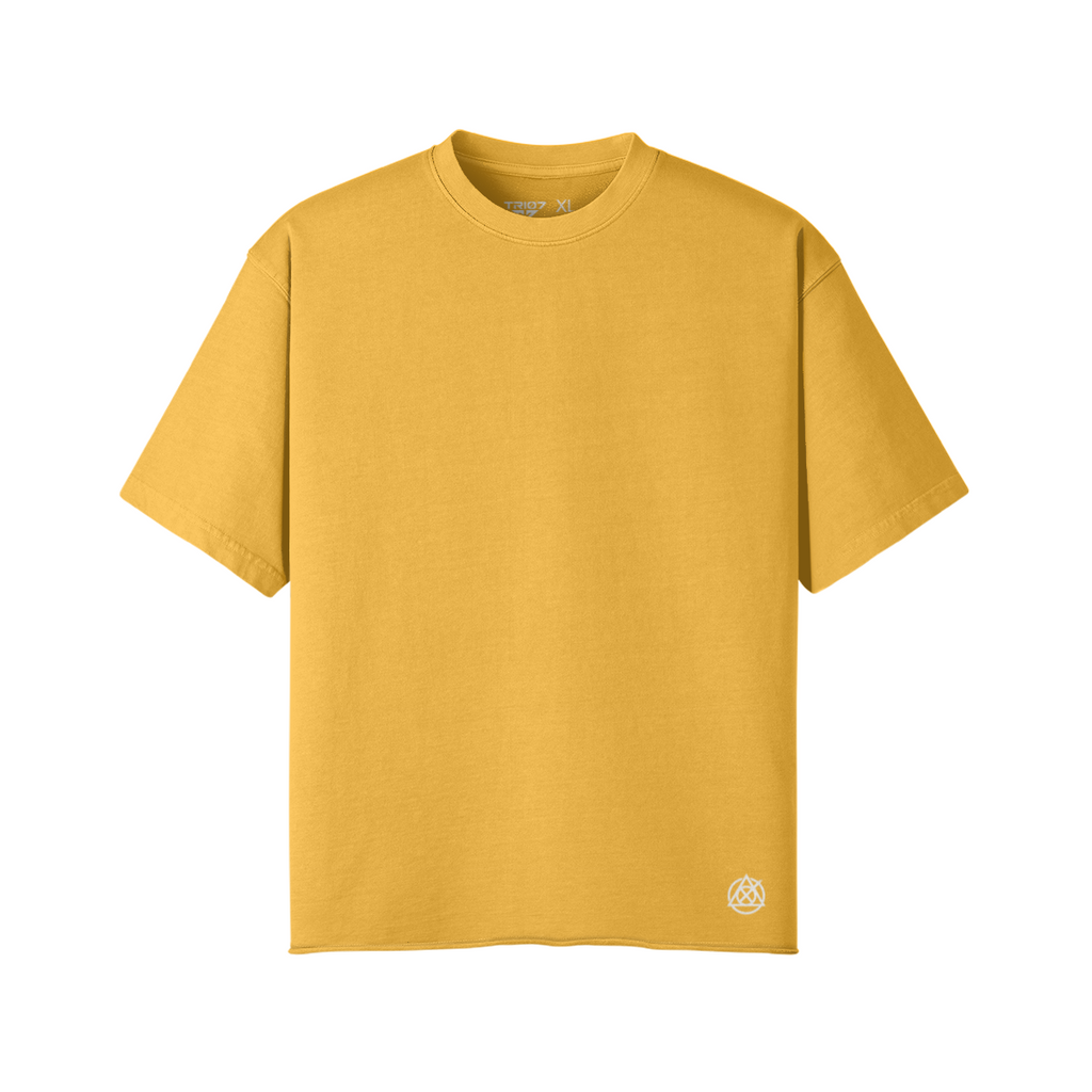 TRIØ7 ARTCORE – Fragment 01 Raw Edge Tee – Frontansicht 4 | Oversized Distressed T-Shirt von TRIØ7