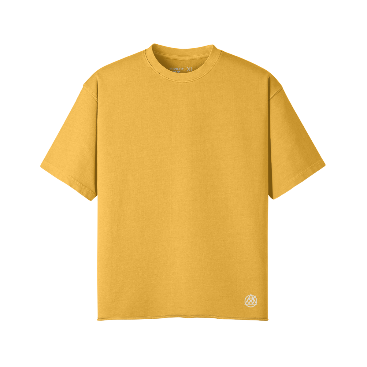 TRIØ7 ARTCORE – Fragment 01 Raw Edge Tee – Frontansicht 4 | Oversized Distressed T-Shirt von TRIØ7