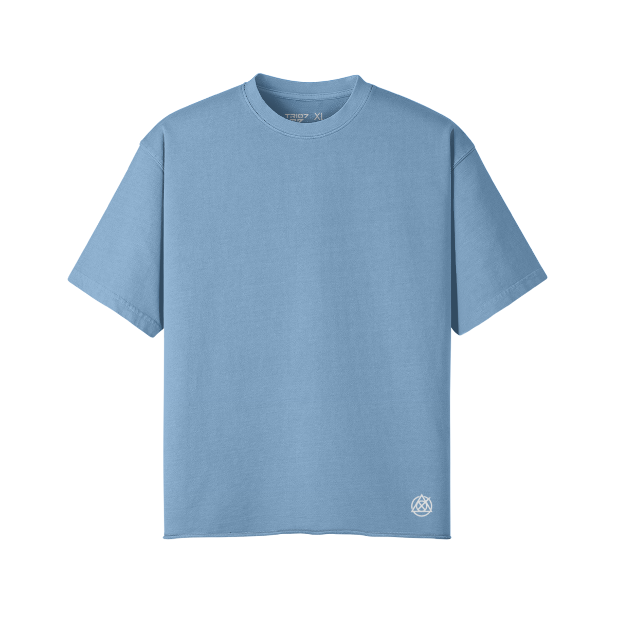 TRIØ7 ARTCORE – Fragment 01 Raw Edge Tee – Frontansicht 9 | Oversized Distressed T-Shirt von TRIØ7