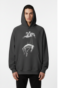 TRIØ7 ARTCORE – Fragment 01 Fleece Hoodie – Frontansicht 2 | Loose fit Fleece Hoodie von TRIØ7