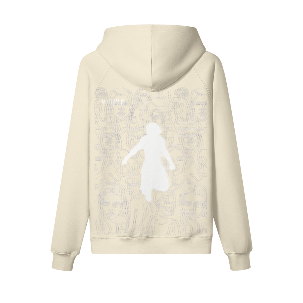 TRIØ7 ARTCORE – Fragment 01 Fleece Hoodie – Rückansicht 2 | Loose fit Fleece Hoodie von TRIØ7