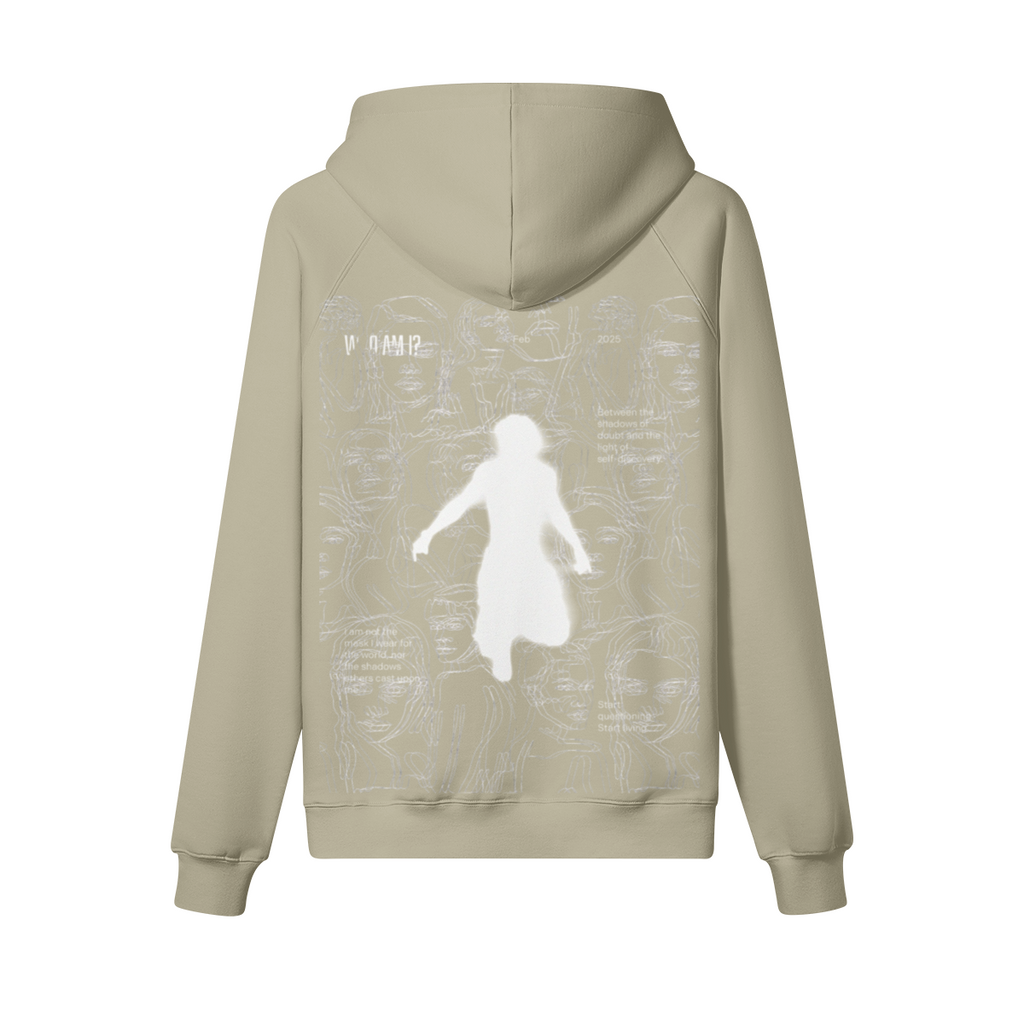 TRIØ7 ARTCORE – Fragment 01 Fleece Hoodie – Rückansicht 4 | Loose fit Fleece Hoodie von TRIØ7