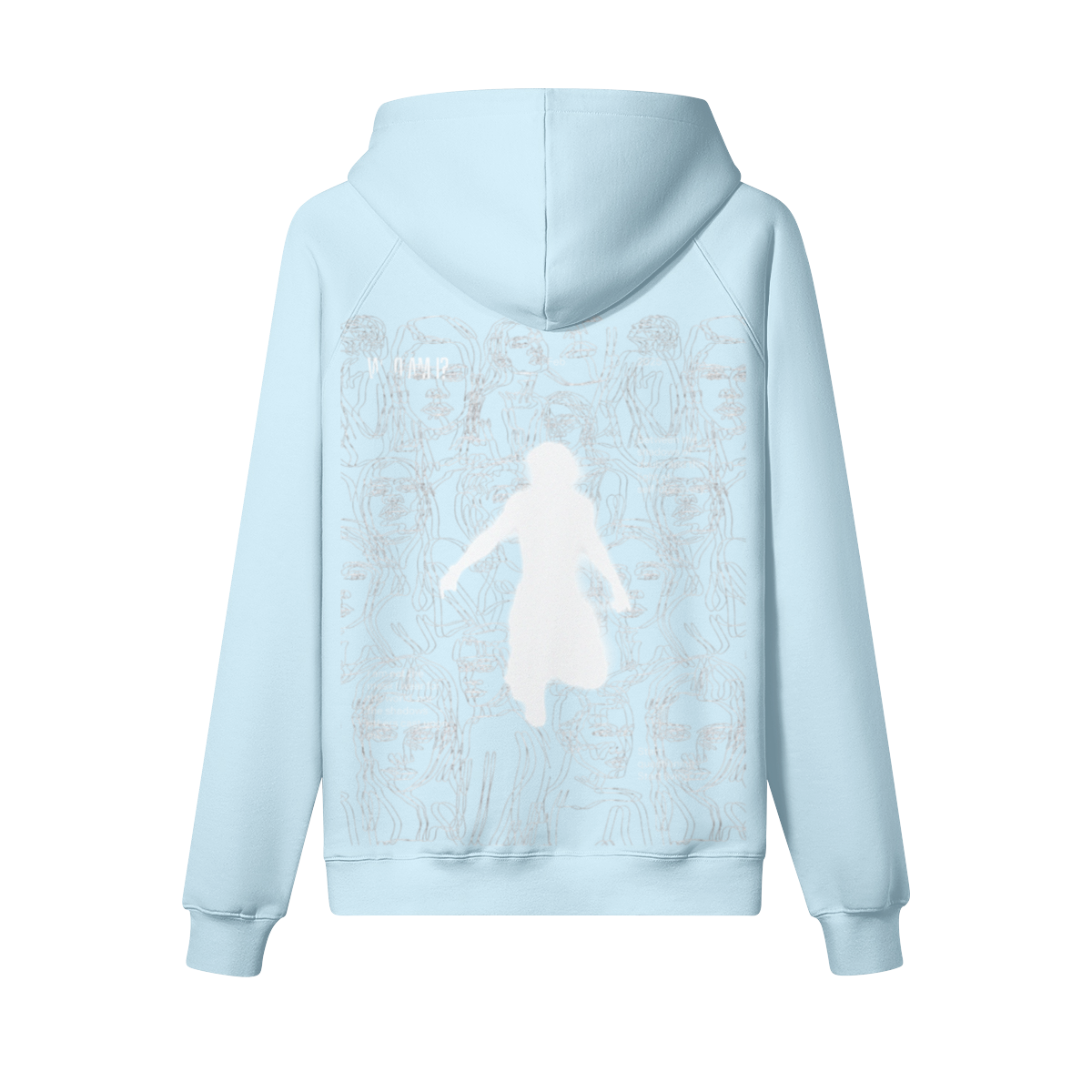 TRIØ7 ARTCORE – Fragment 01 Fleece Hoodie – Rückansicht 5 | Loose fit Fleece Hoodie von TRIØ7