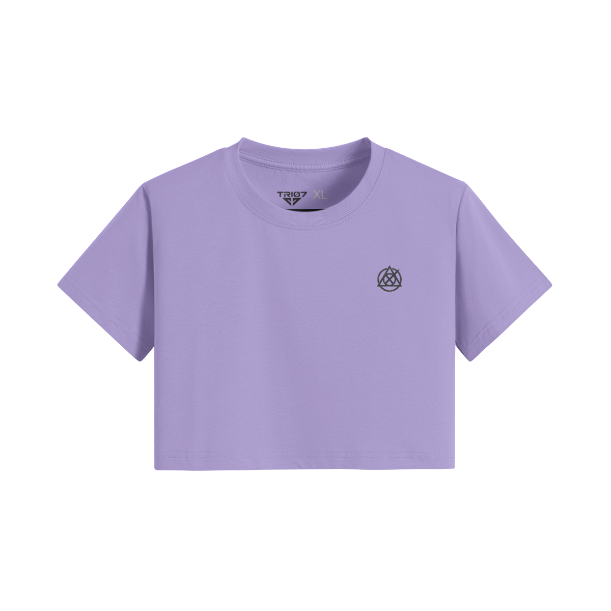TRIØ7 ARTCORE – Fragment 01 Cropped Tee – Frontansicht 13 | Oversized Loose fit T-Shirt von TRIØ7