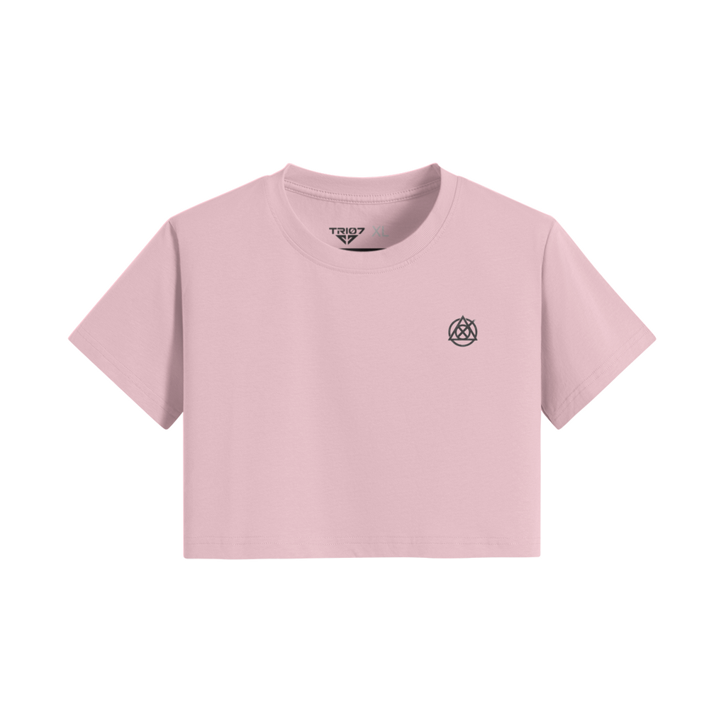 TRIØ7 ARTCORE – Fragment 01 Cropped Tee – Frontansicht 11 | Oversized Loose fit T-Shirt von TRIØ7