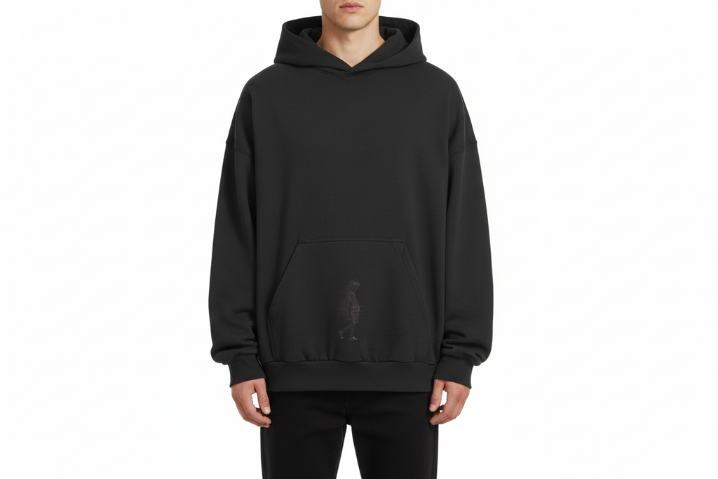TRIØ7 ARTCORE – Fragment 01 Renegade Hoodie – Frontansicht 2 | Oversized Faded Hoodie von TRIØ7