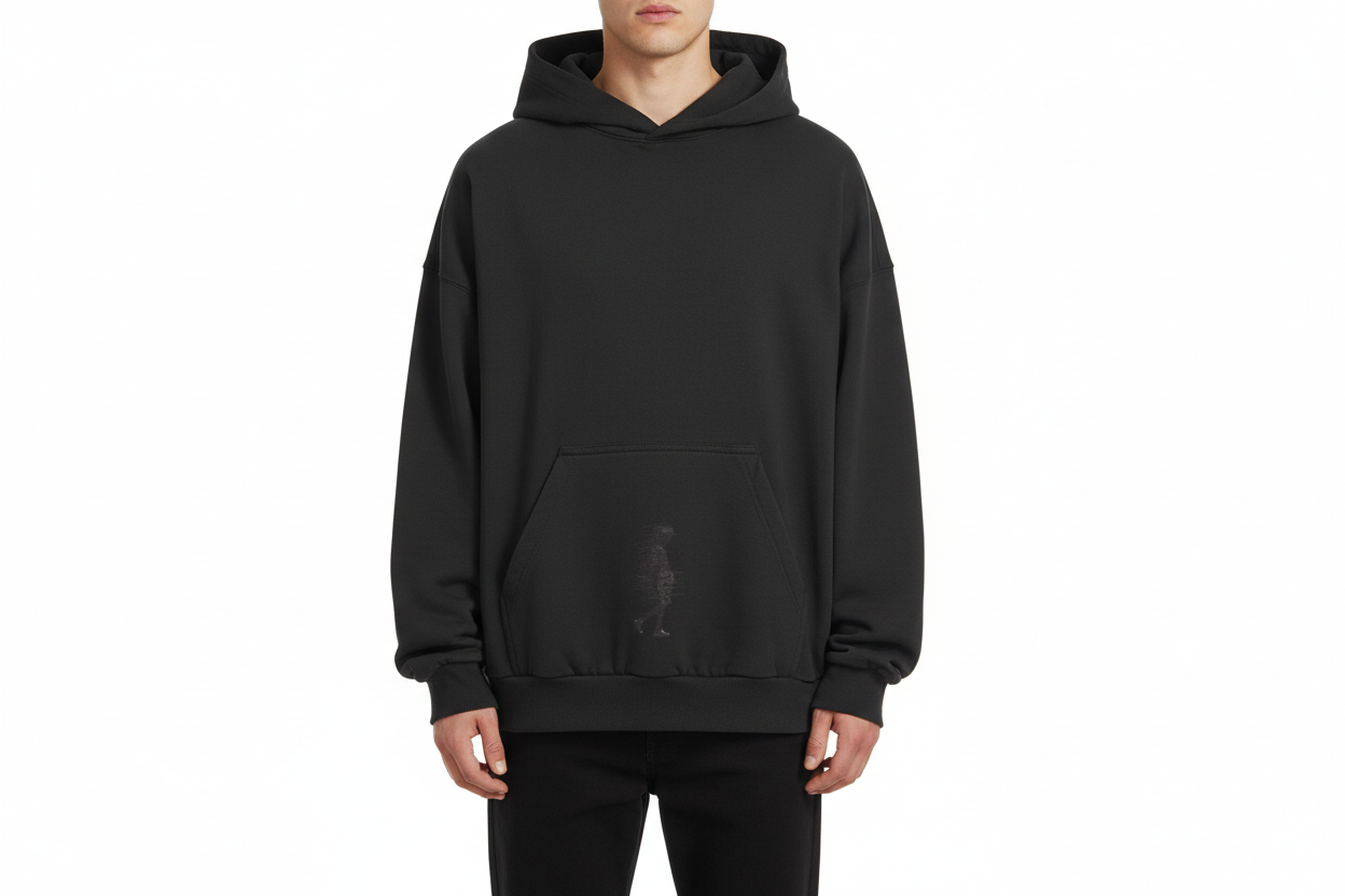 TRIØ7 ARTCORE – Fragment 01 Renegade Hoodie – Frontansicht 2 | Oversized Faded Hoodie von TRIØ7
