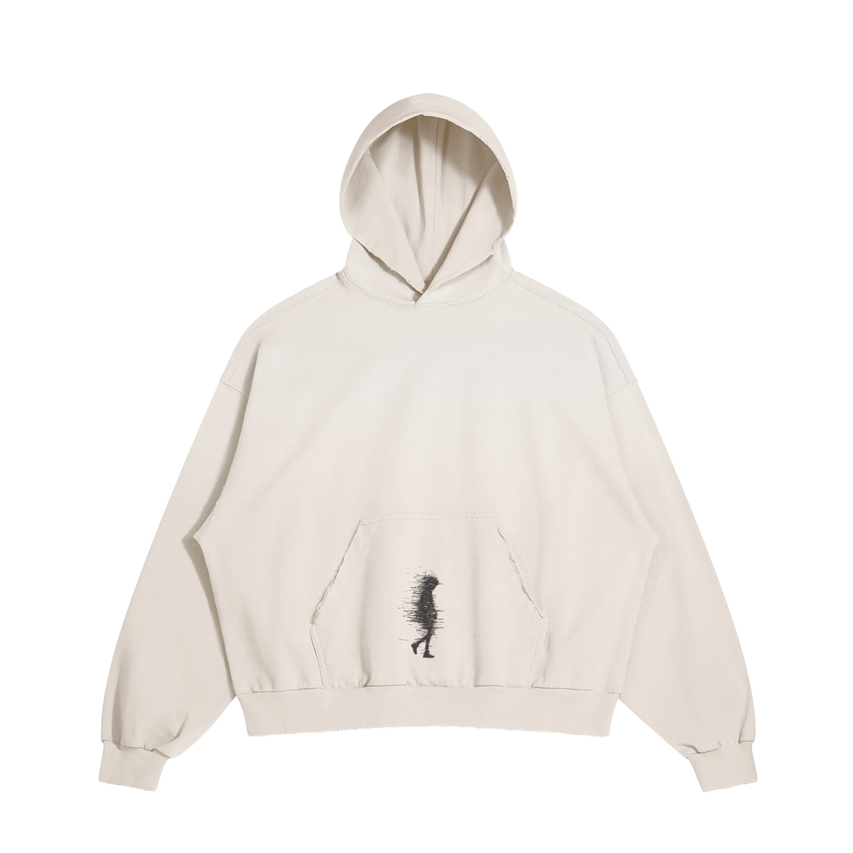 TRIØ7 ARTCORE – Fragment 01 Renegade Hoodie – Frontansicht 4 | Oversized Faded Hoodie von TRIØ7