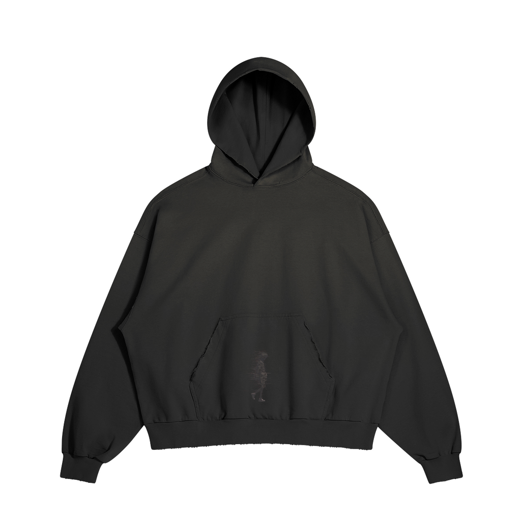 TRIØ7 ARTCORE – Fragment 01 Renegade Hoodie – Frontansicht 5 | Oversized Faded Hoodie von TRIØ7