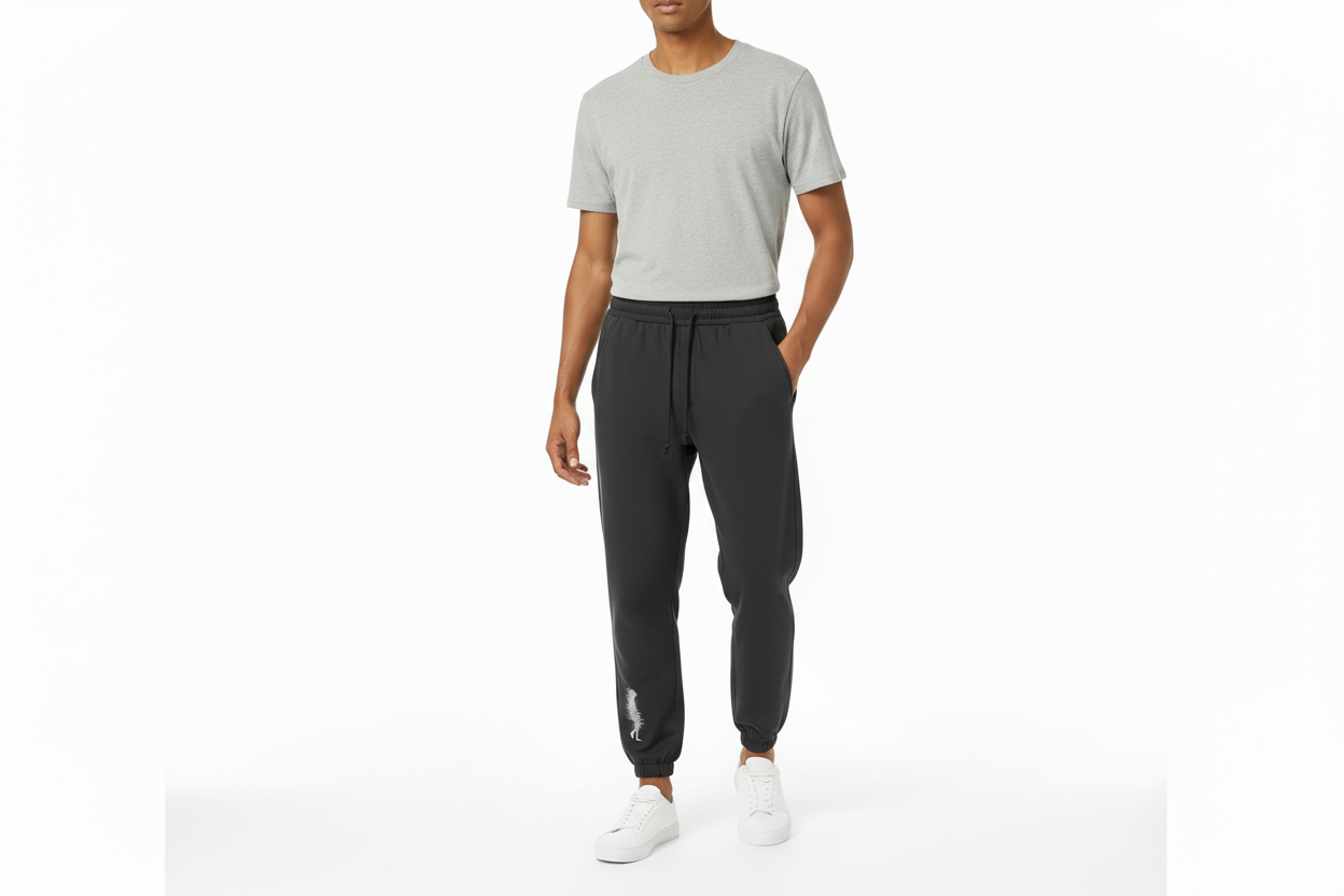 TRIØ7 – Faded Baggy Pants – Frontansicht 2 | Oversized Baggy Sweatpants von TRIØ7
