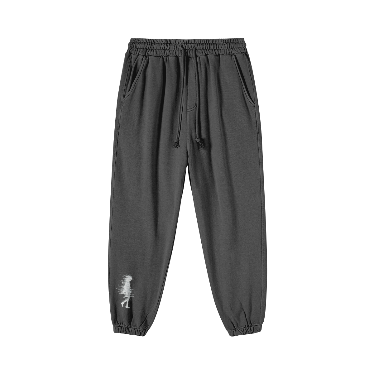 TRIØ7 – Faded Baggy Pants – Frontansicht 6 | Oversized Baggy Sweatpants von TRIØ7