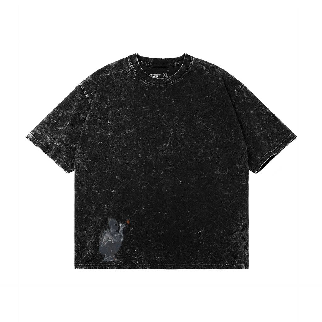 TRIØ7 ARTCORE – Fragment 01 Desire Tee – Frontansicht 4 | Oversized Distressed T-Shirt von TRIØ7