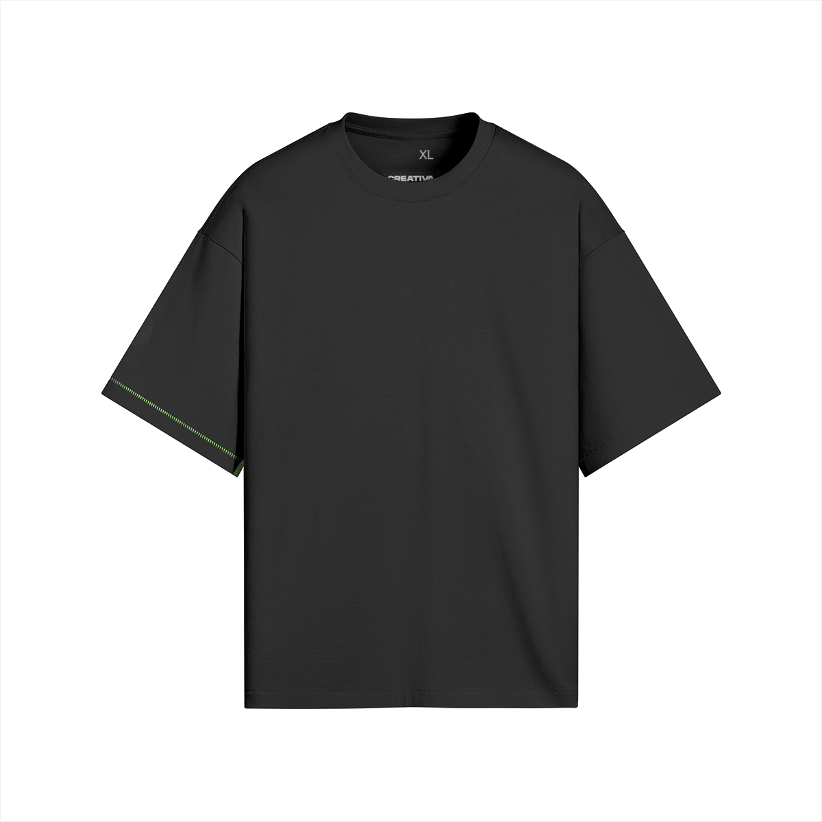 TRIØ7 URBAN – Neon Seam Tee – Frontansicht 3 | Oversized Boxy T-Shirt von TRIØ7
