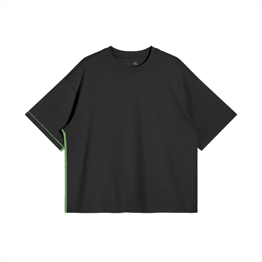 TRIØ7 URBAN – Neon Seam Tee – Frontansicht 5 | Oversized Boxy T-Shirt von TRIØ7