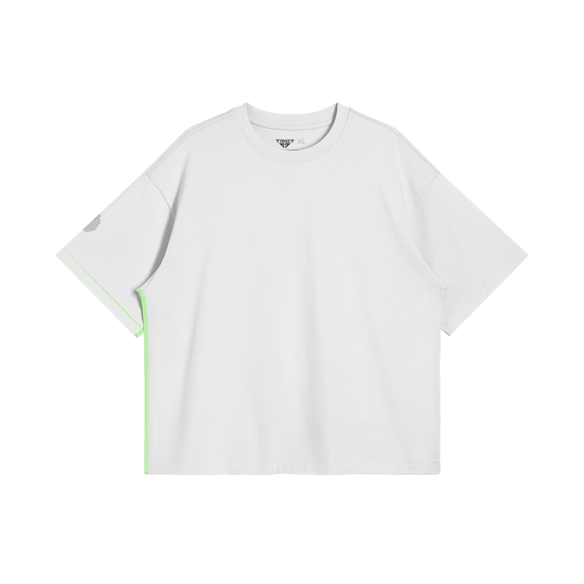 TRIØ7 URBAN – Neon Seam Tee – Frontansicht 4 | Oversized Boxy T-Shirt von TRIØ7