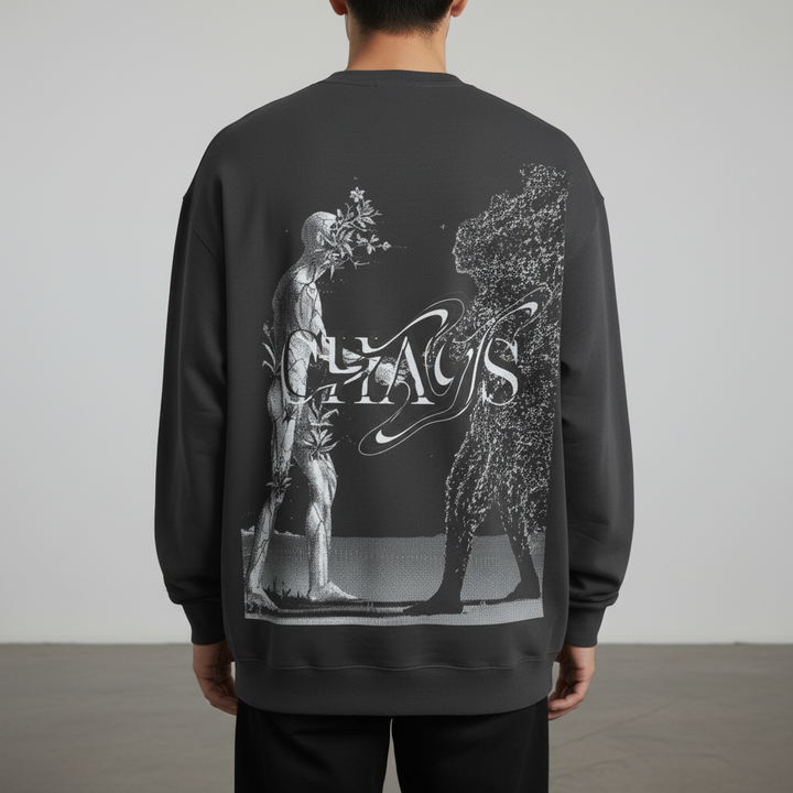 TRIØ7 ARTCORE – Fragment 01 Longsleeve – Rückansicht | Regular fit Longsleeve von TRIØ7