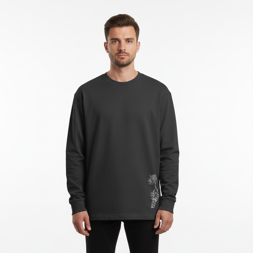 TRIØ7 ARTCORE – Fragment 01 Longsleeve – Frontansicht | Regular fit Longsleeve von TRIØ7