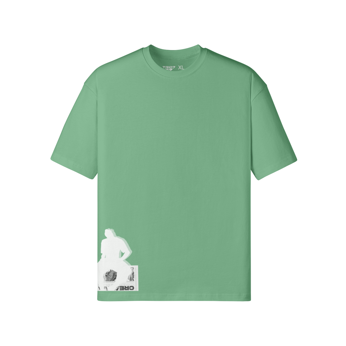 TRIØ7 URBAN – Color Pop Tee – Frontansicht 9 | Oversized Loose fit T-Shirt von TRIØ7
