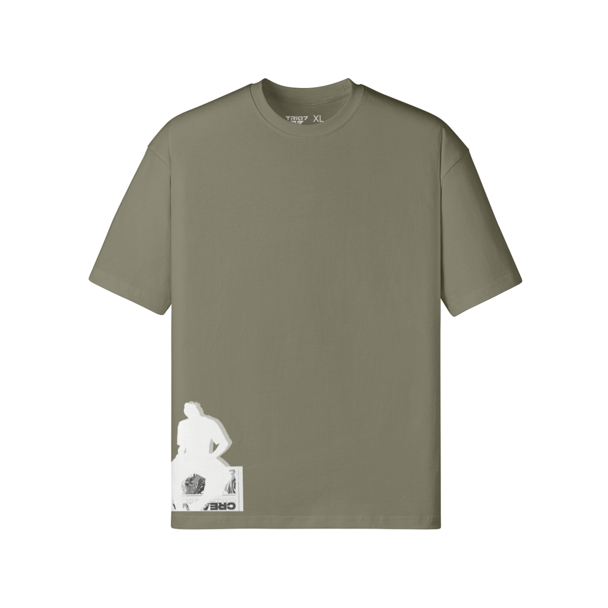 TRIØ7 URBAN – Color Pop Tee – Frontansicht 5 | Oversized Loose fit T-Shirt von TRIØ7