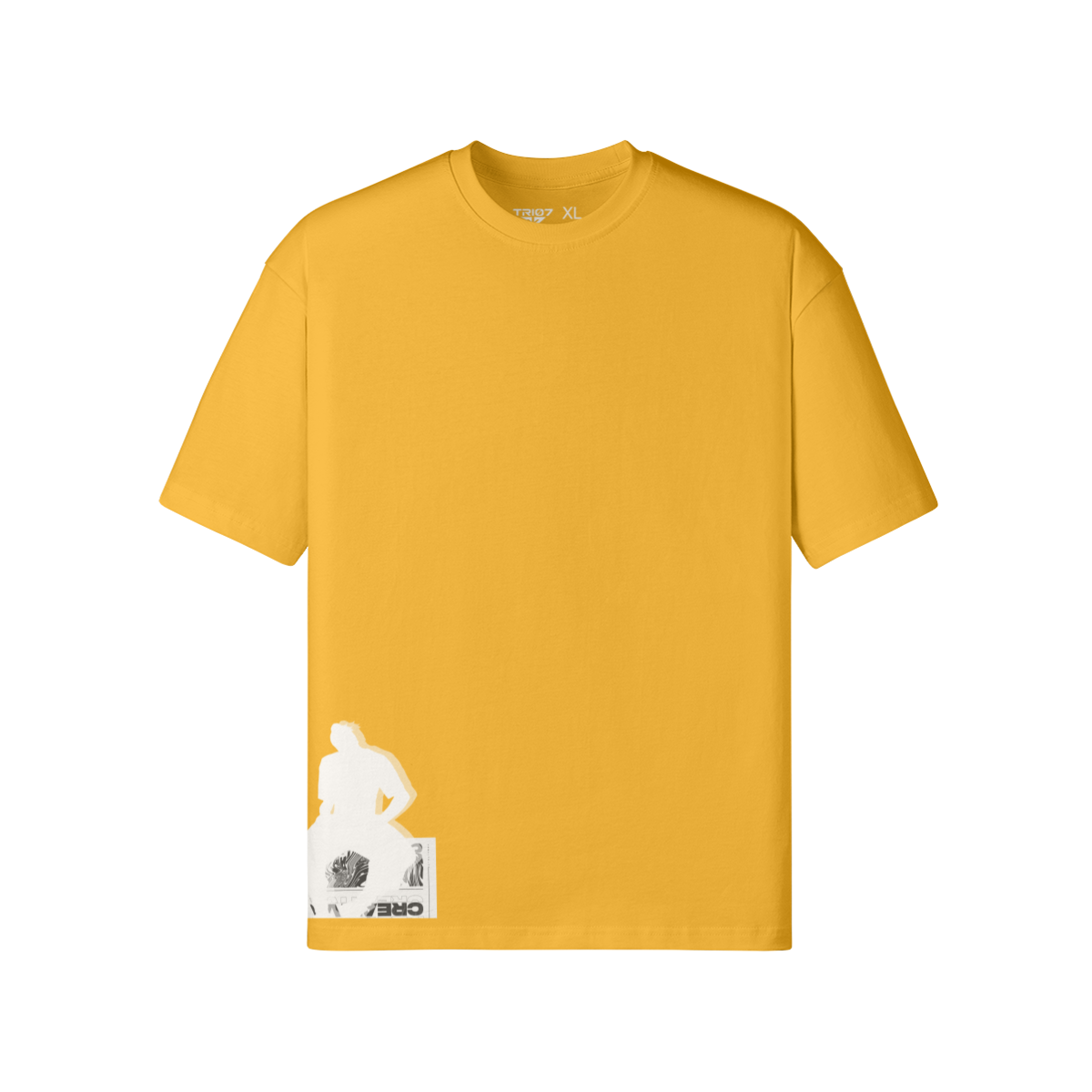 TRIØ7 URBAN – Color Pop Tee – Frontansicht 4 | Oversized Loose fit T-Shirt von TRIØ7