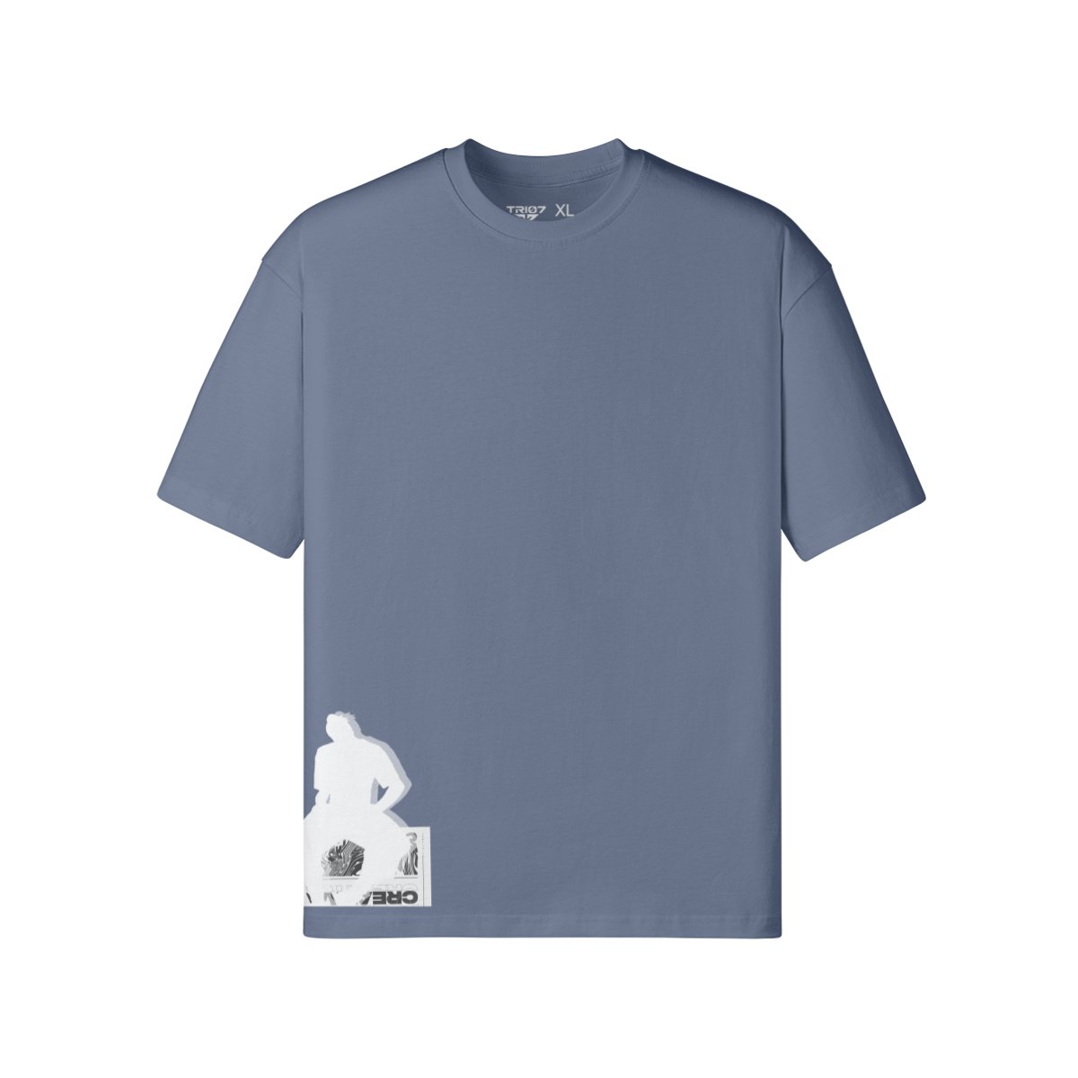 TRIØ7 URBAN – Color Pop Tee – Frontansicht 7 | Oversized Loose fit T-Shirt von TRIØ7