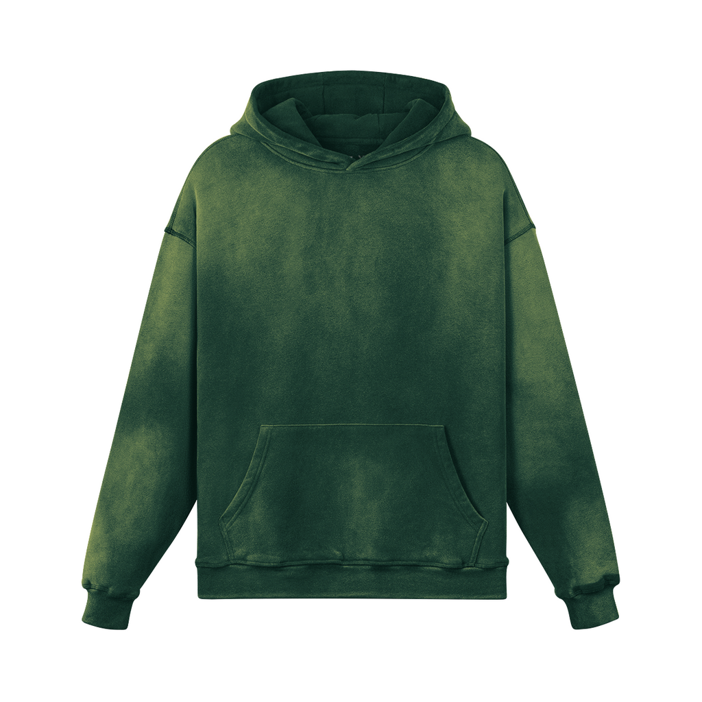 TRIØ7 ARTCORE – Fragment 01 Dusty Hoodie – Frontansicht 5 | Oversized Faded Hoodie von TRIØ7