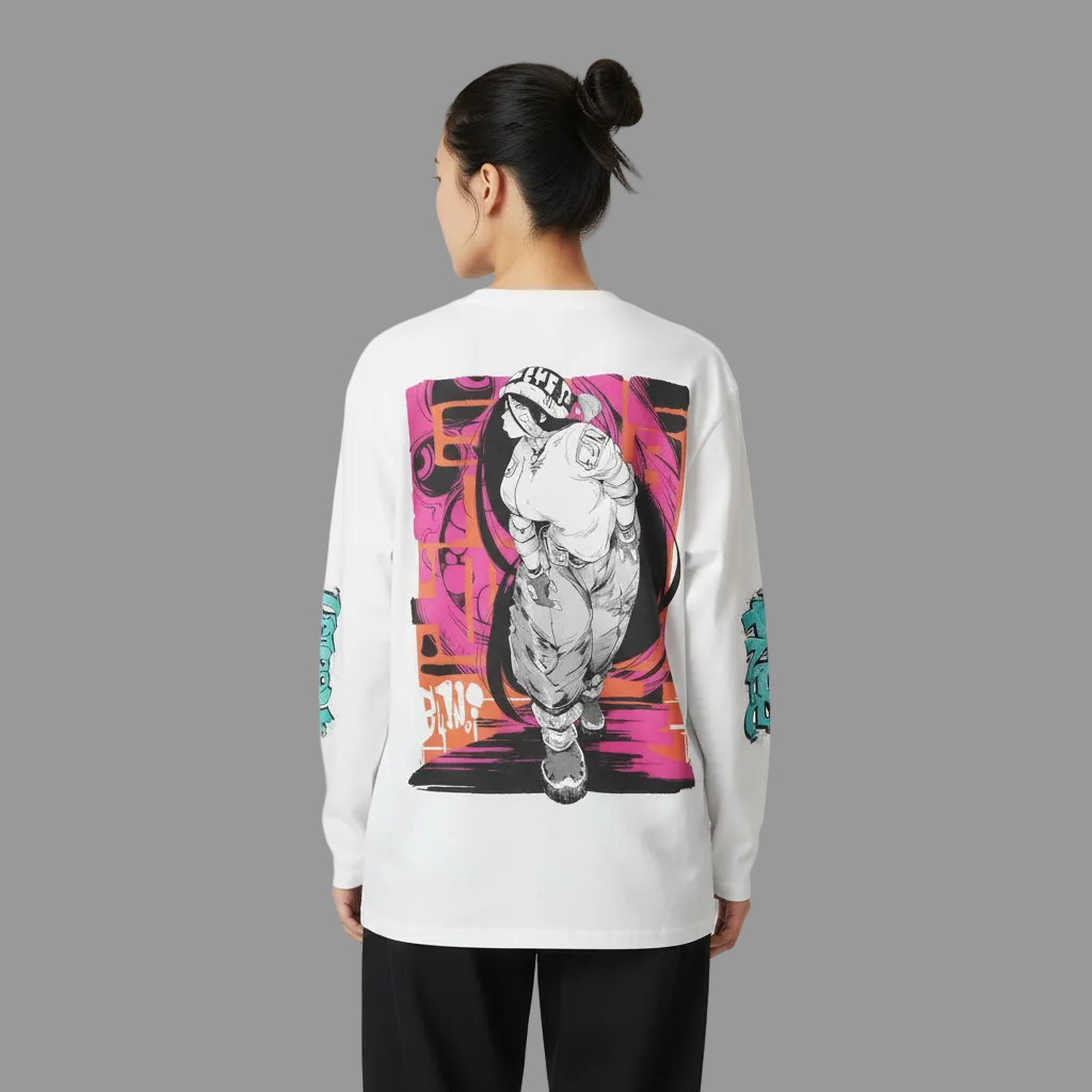 TRIØ7 ESSENTIAL – Premium Longsleeve – Rückansicht | Slim fit Longsleeve von TRIØ7