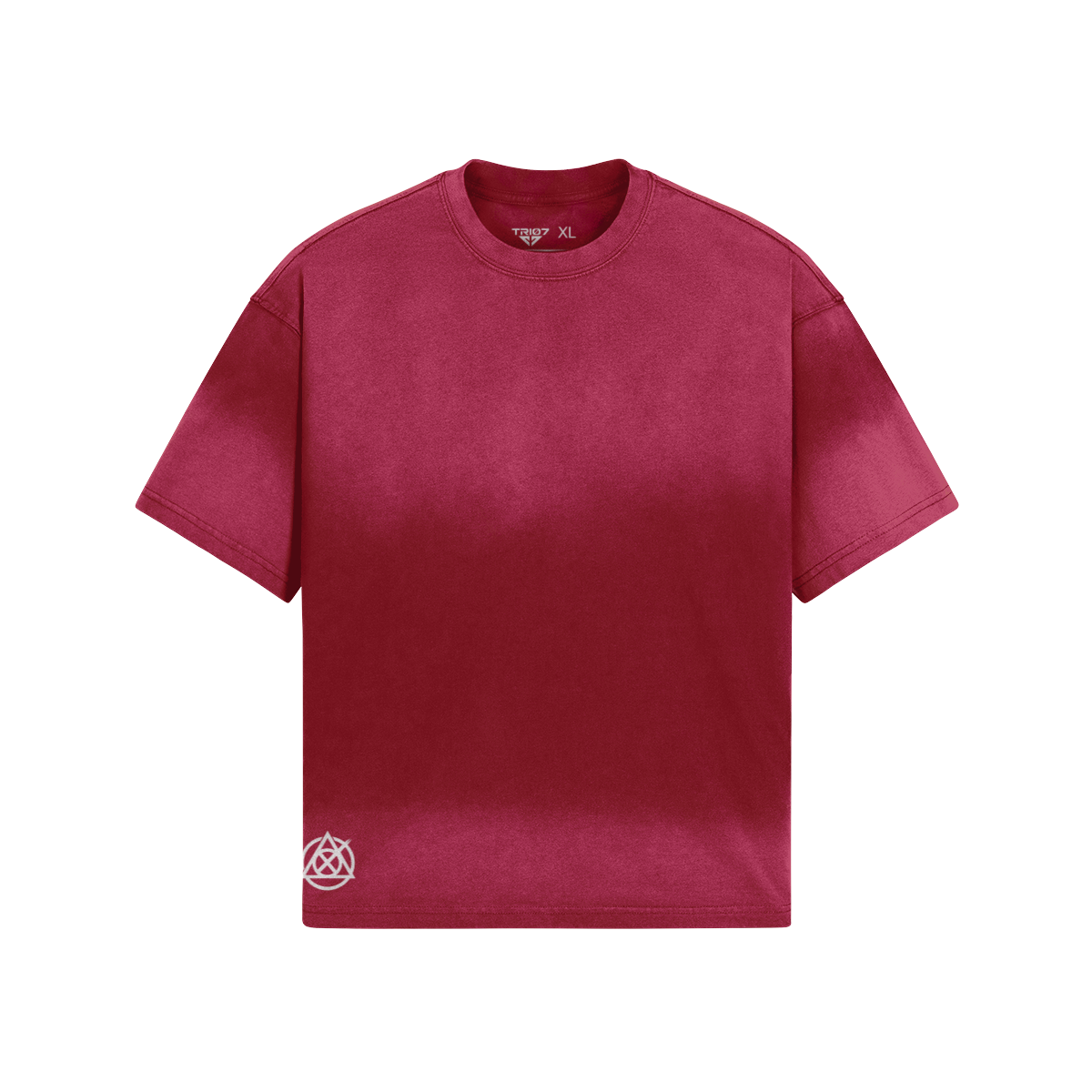 TRIØ7 URBAN – Tie-Dye Boxy Tee – Frontansicht 3 | Oversized Boxy T-Shirt von TRIØ7
